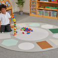 Round Scandi Shapes Rug