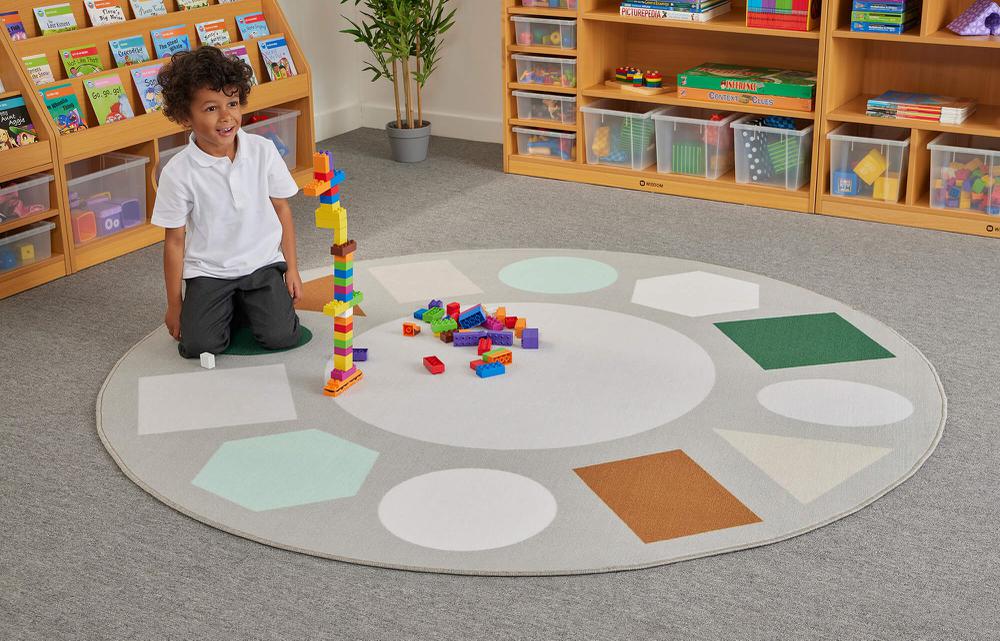 Round Scandi Shapes Rug
