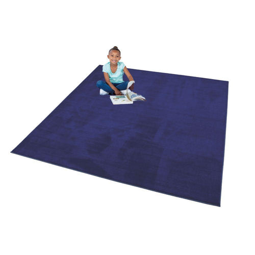 Luxury Super Soft Square Carpet - Navy