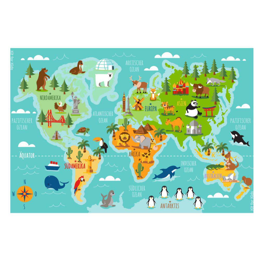 Animals & Places Of The World Carpet German