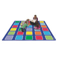Rainbow Squares Large Placement Carpet