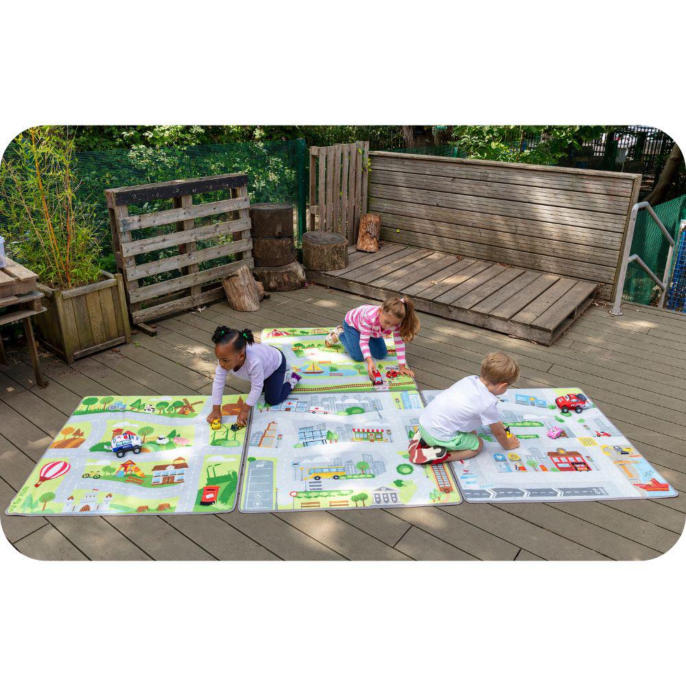 Small World Road Map Set 1 Indoor Outdoor Carpets