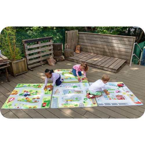 Small World Road Map Set 1 Indoor Outdoor Carpets