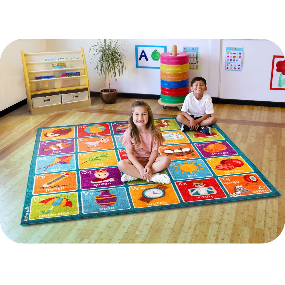 Square Alphabet Carpet