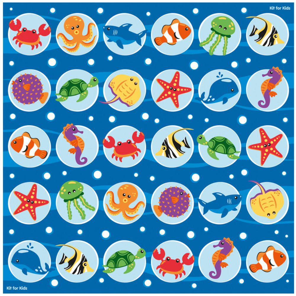 Under The Sea Large Square Placement Carpet