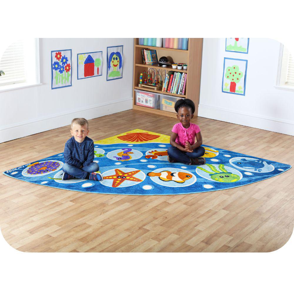 Under The Sea Corner Placement Carpet