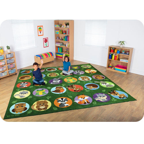 Woodland Animals Placement Carpet