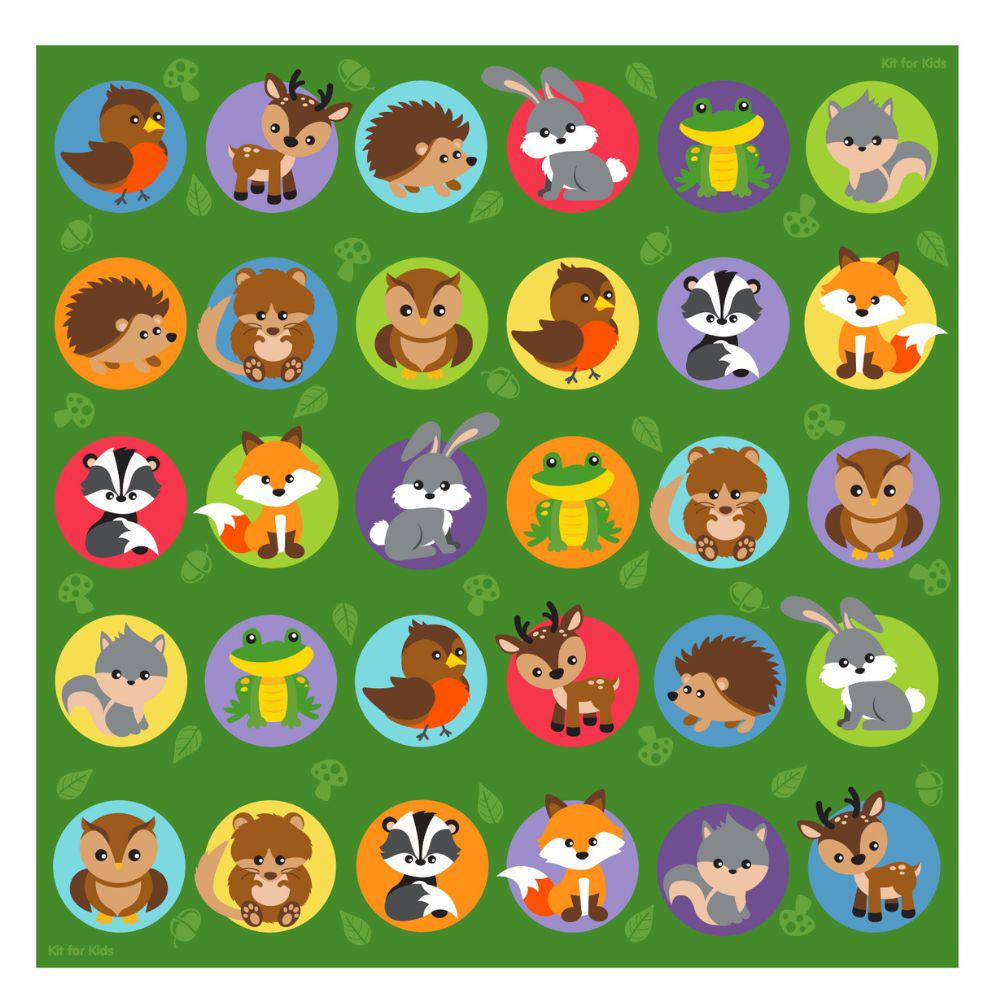 Woodland Animals Placement Carpet