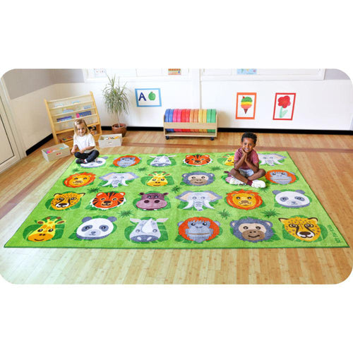 Zoo Conservation Rectangular Placement Carpet