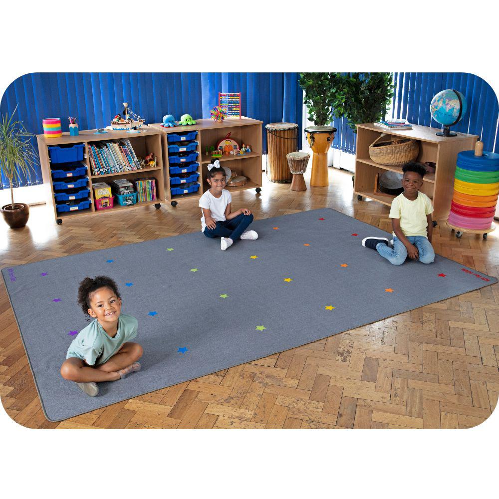 Essentials Rainbow Stars Indoor/Outdoor Carpet