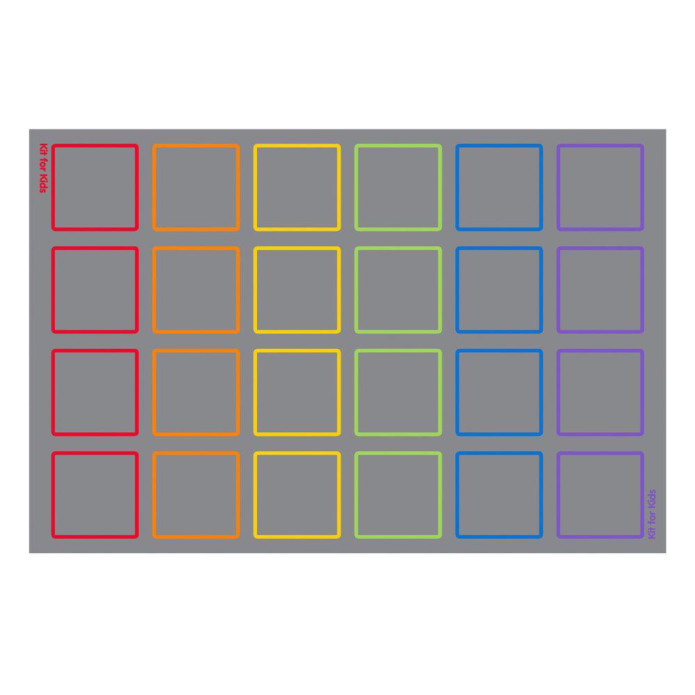 Essentials Rainbow Squares Indoor/Outdoor Carpet