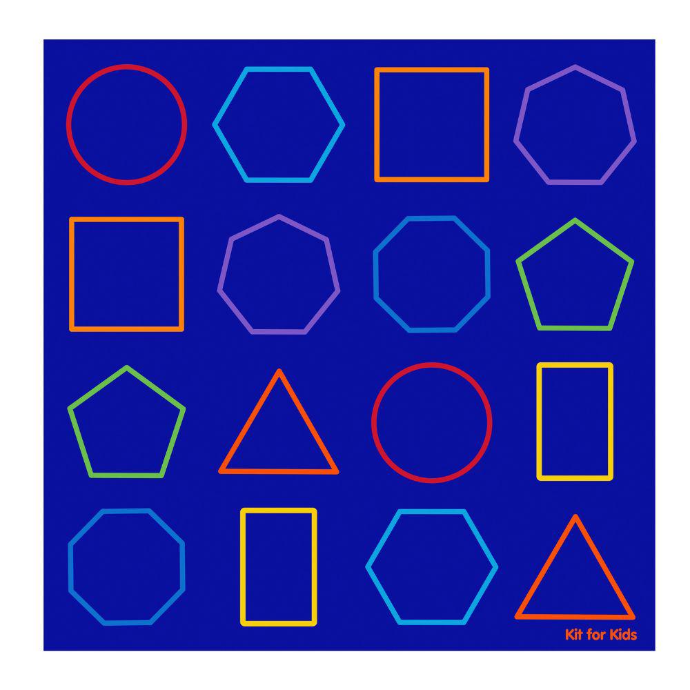Essentials Rainbow Geometric Carpet