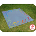 Essentials Rainbow Geometric Border Carpet