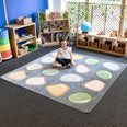 Natural World Carved Pebble Placement Carpet