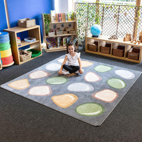 Natural World Carved Pebble Placement Carpet