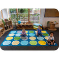 Lake Circles Rectangular Placement Carpet