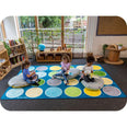 Lake Circles Rectangular Placement Carpet