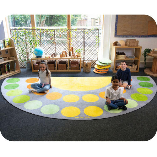 Safari Large Semi Circle Placement Carpet