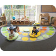 Safari Large Semi Circle Placement Carpet