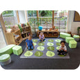 Natural World Carved Leaf Placement Carpet