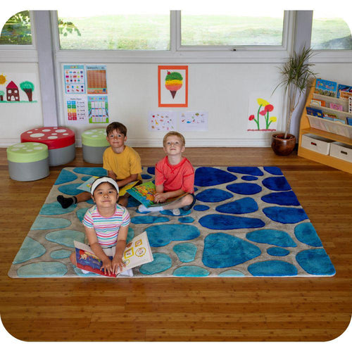 Water Droplet Super Deluxe Carved Carpet