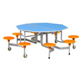 8 Seat Graduate Octagonal Mobile Foldable Dining Table