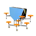 8 Seat Graduate Octagonal Mobile Foldable Dining Table