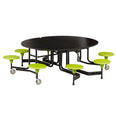 8 Seat Graduate Oval Mobile Foldable Dining Table