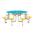 8 Seat Graduate Oval Mobile Foldable Dining Table